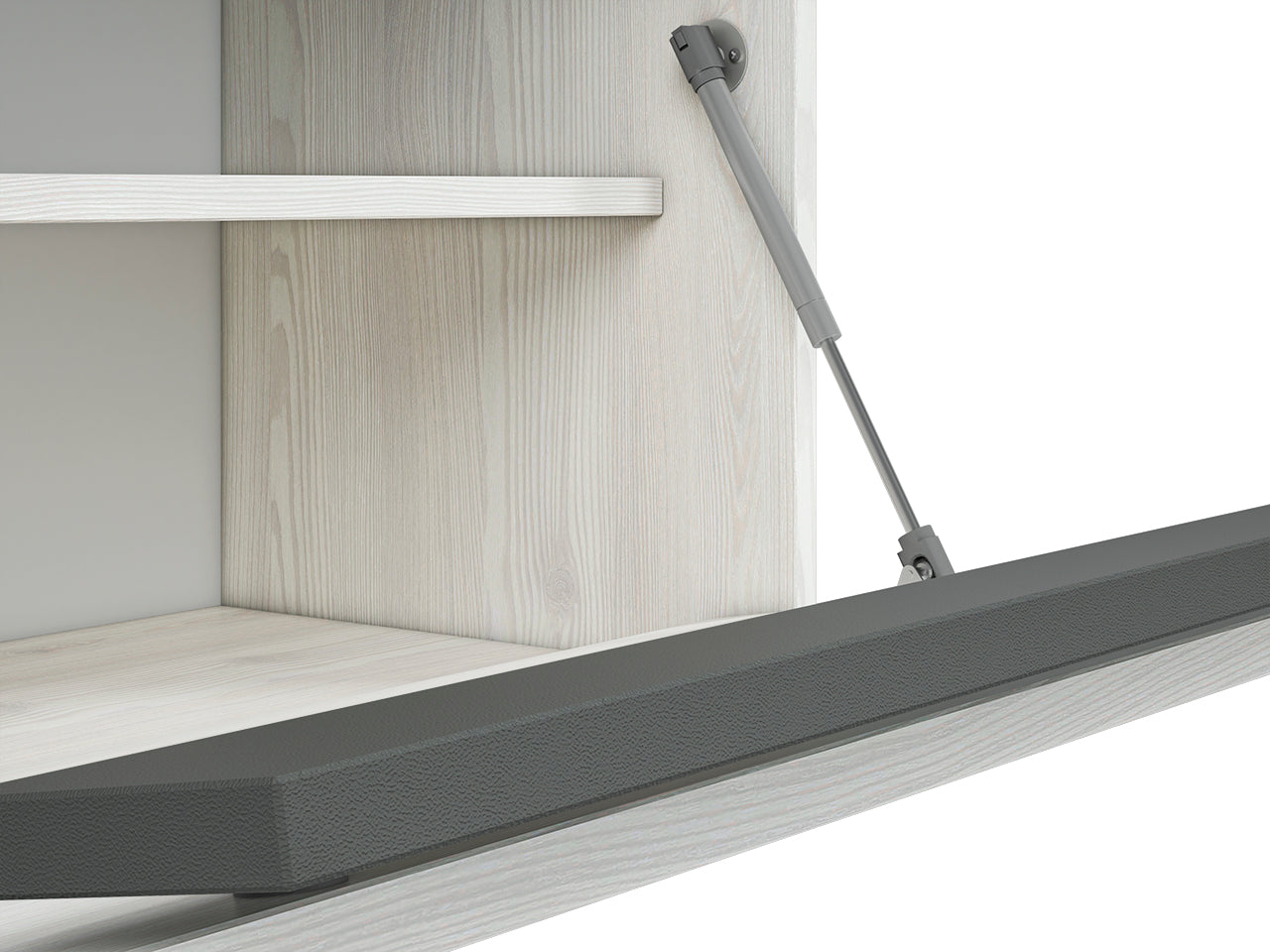 Meuble à Chaussures avec Banc – Pin des Neiges et Anthracite, Pratique et Élégant