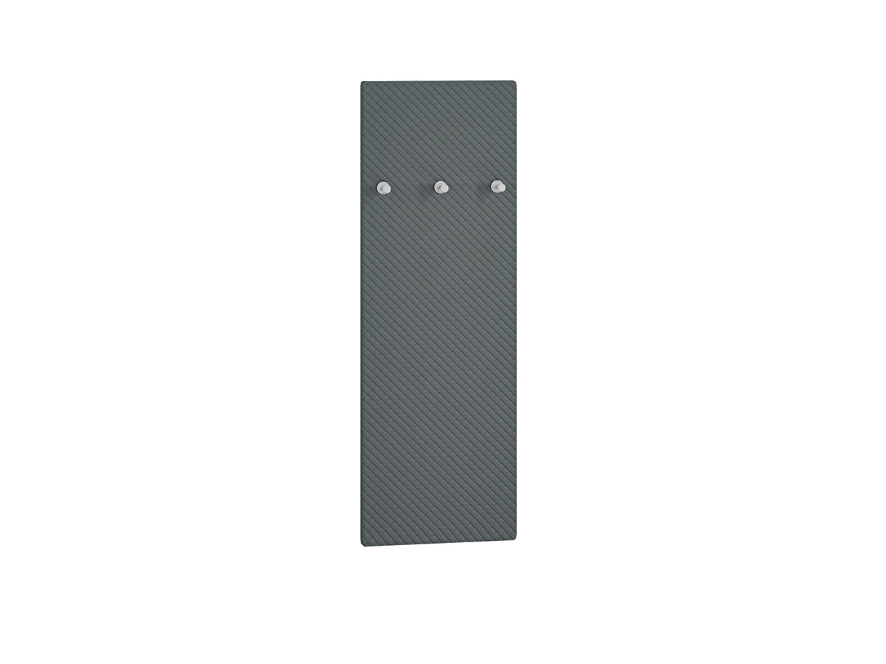 Cintre mural rembourré gris et pin enneigé – design bicolore élégant et résistant