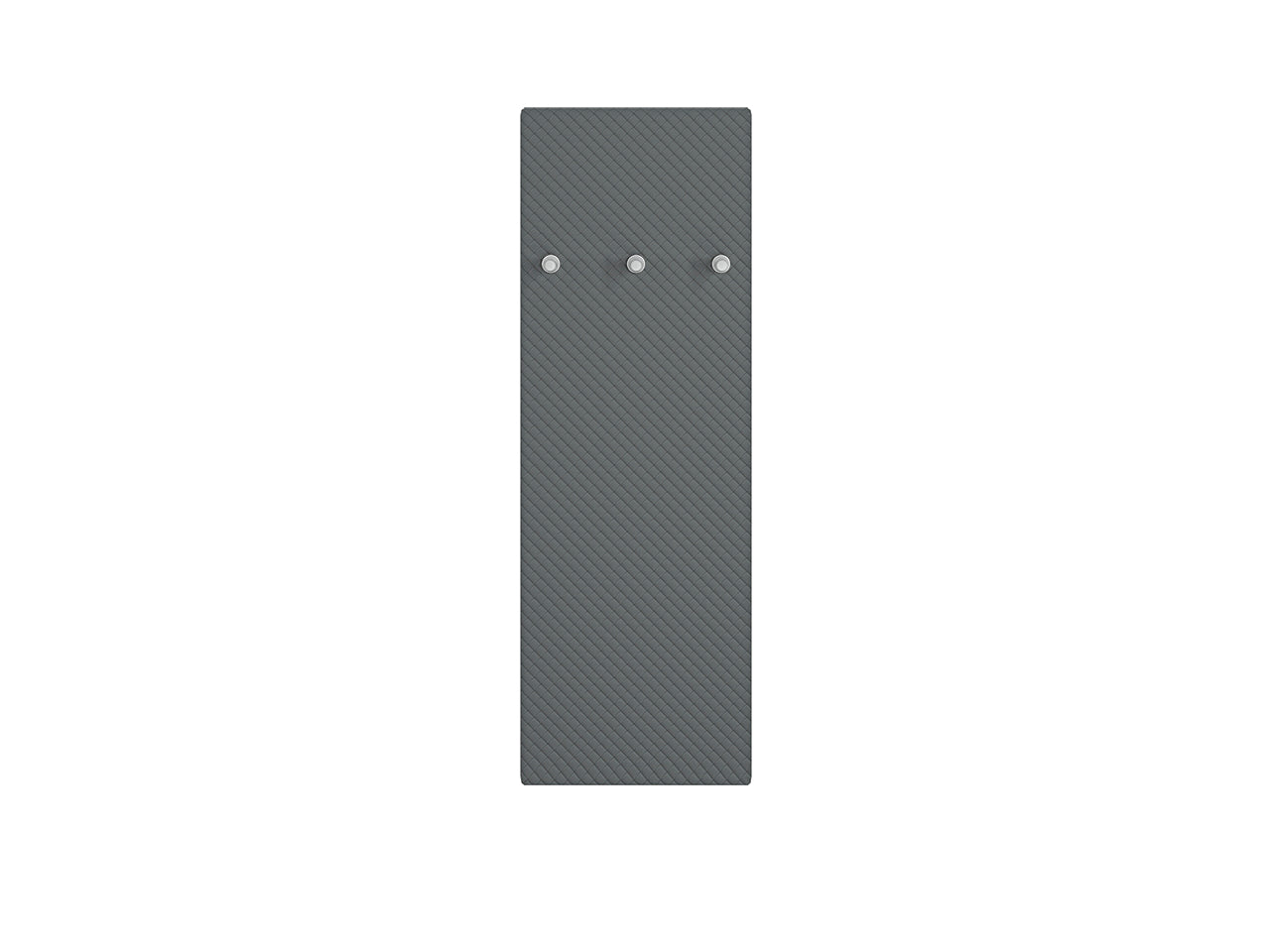 Cintre mural rembourré gris et pin enneigé – design bicolore élégant et résistant