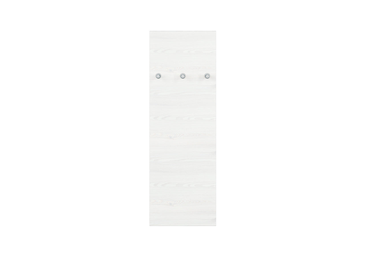Cintre mural rembourré gris et pin enneigé – design bicolore élégant et résistant