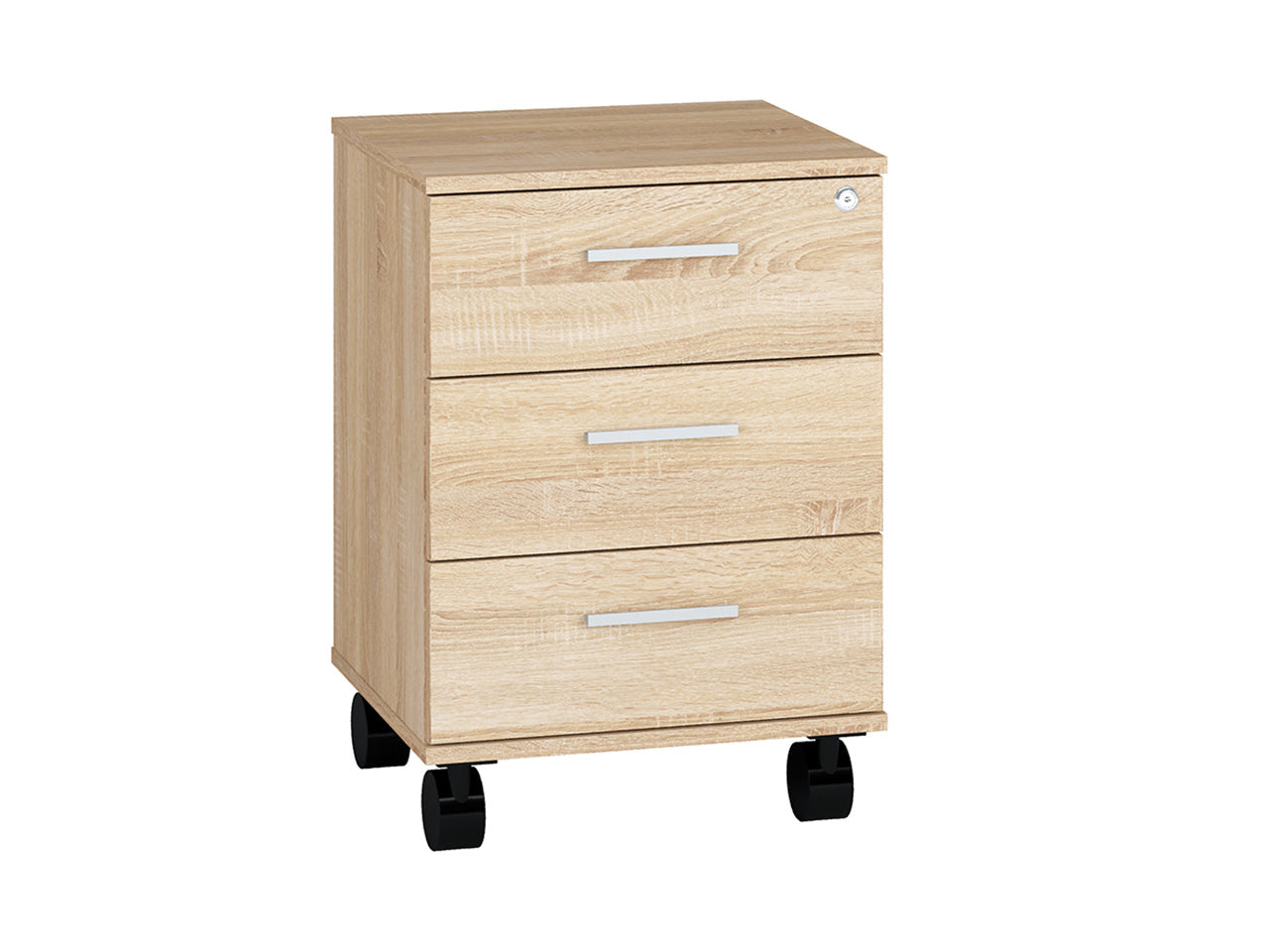 Caisson à Tiroirs Compact - Rangement Pratique avec Verrouillage Centralisé