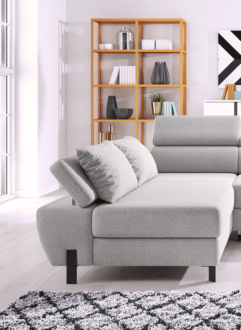 Canapé d’angle – Design moderne, convertible avec rangement, disponible en format Mini ou L