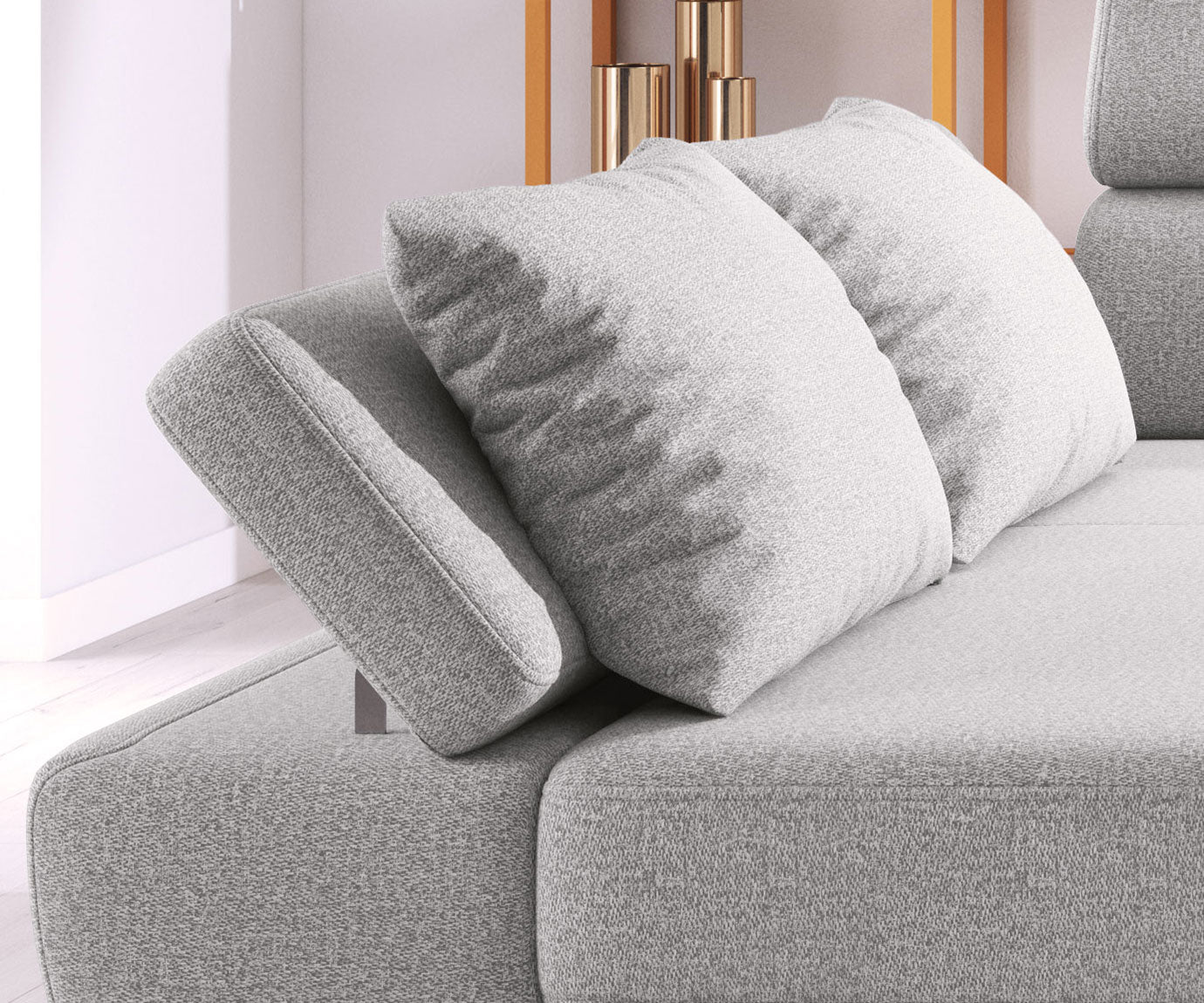 Canapé d’angle – Design moderne, convertible avec rangement, disponible en format Mini ou L
