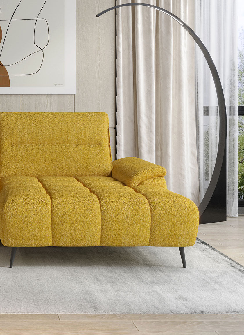 Canapé d’angle – Convertible avec rangement, têtières réglables & design moderne (S, L, XL)