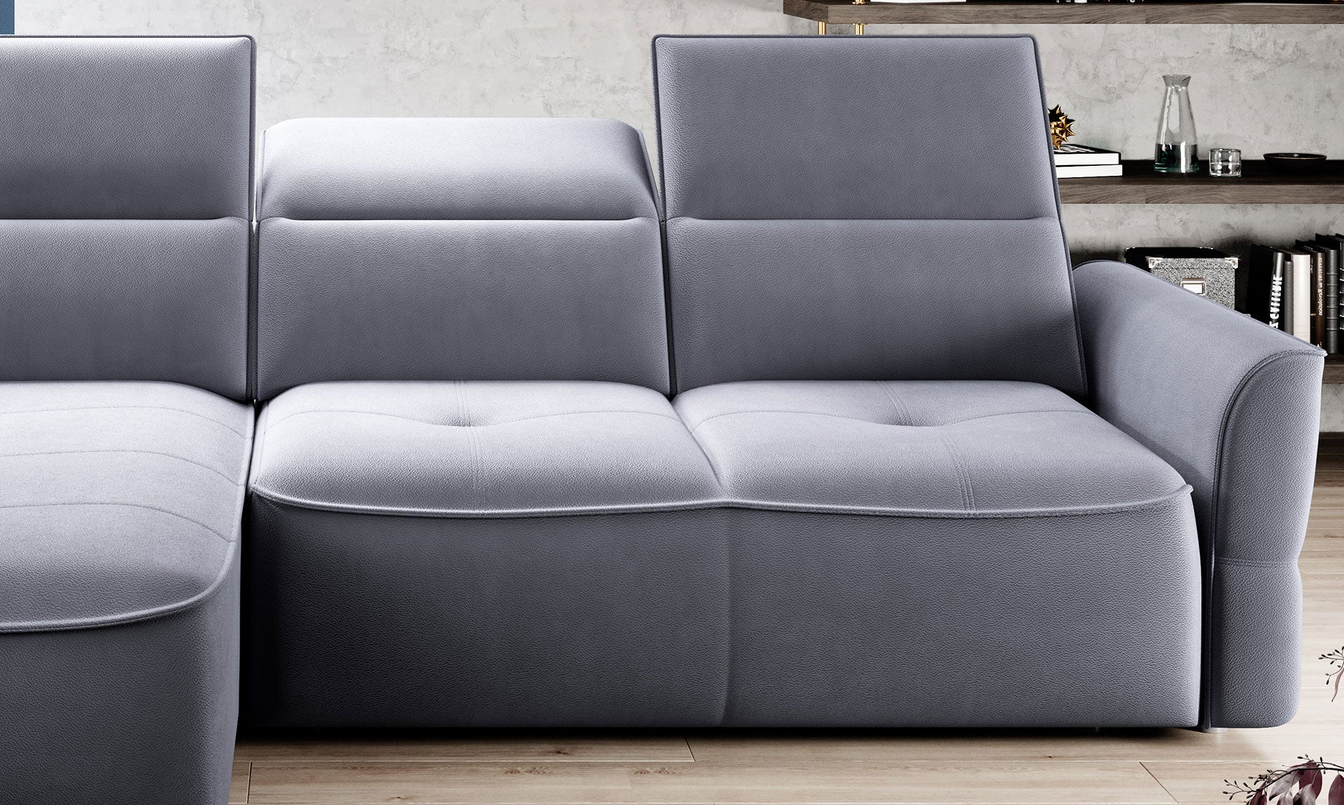 Canapé d'Angle Convertible - Design Moderne, Confort Optimal, Disponible en 3 Tailles | Canapé Réversible avec Coffre de Rangement