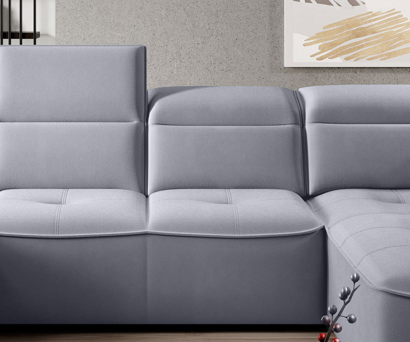 Canapé d'Angle Convertible - Design Moderne, Confort Optimal, Disponible en 3 Tailles | Canapé Réversible avec Coffre de Rangement