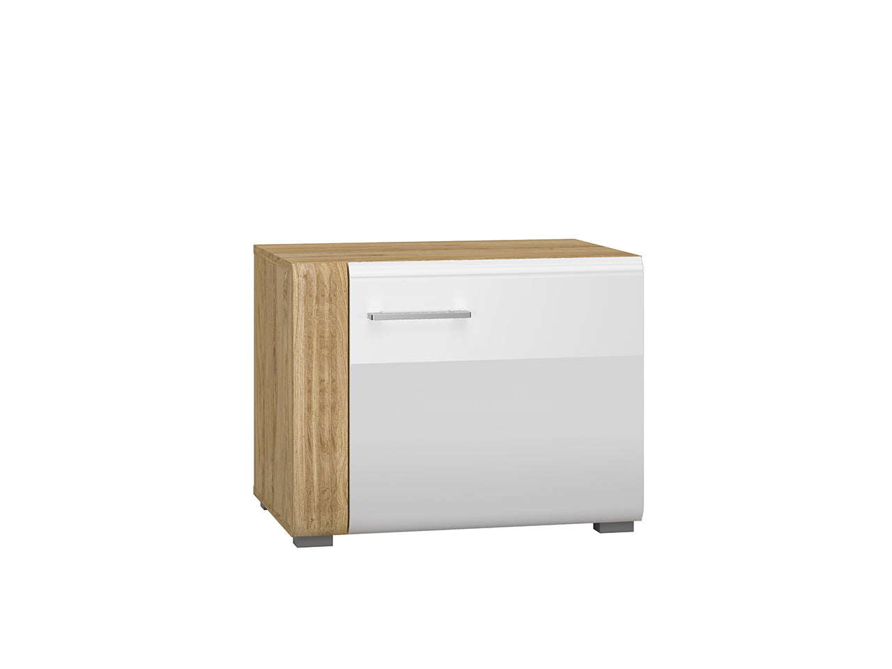 Module Complémentaire Chêne Castello & Blanc Brillant – Fonctionnalité sur-mesure