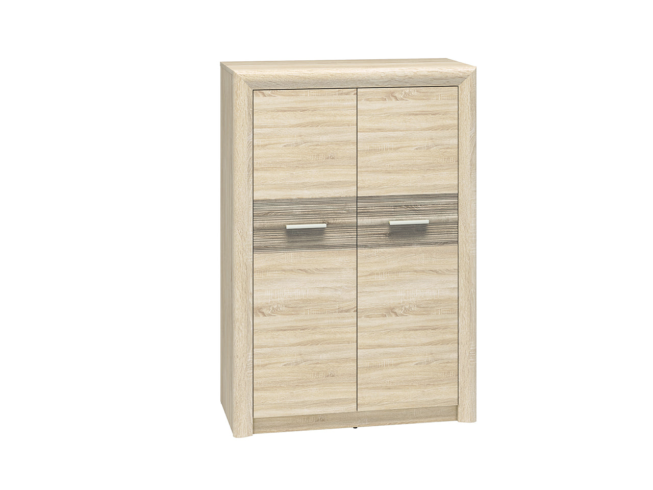 Buffet Élégant – Sonoma Light & MDF Sonoma Truffe – 133 cm – Design Moderne et Fonctionnel