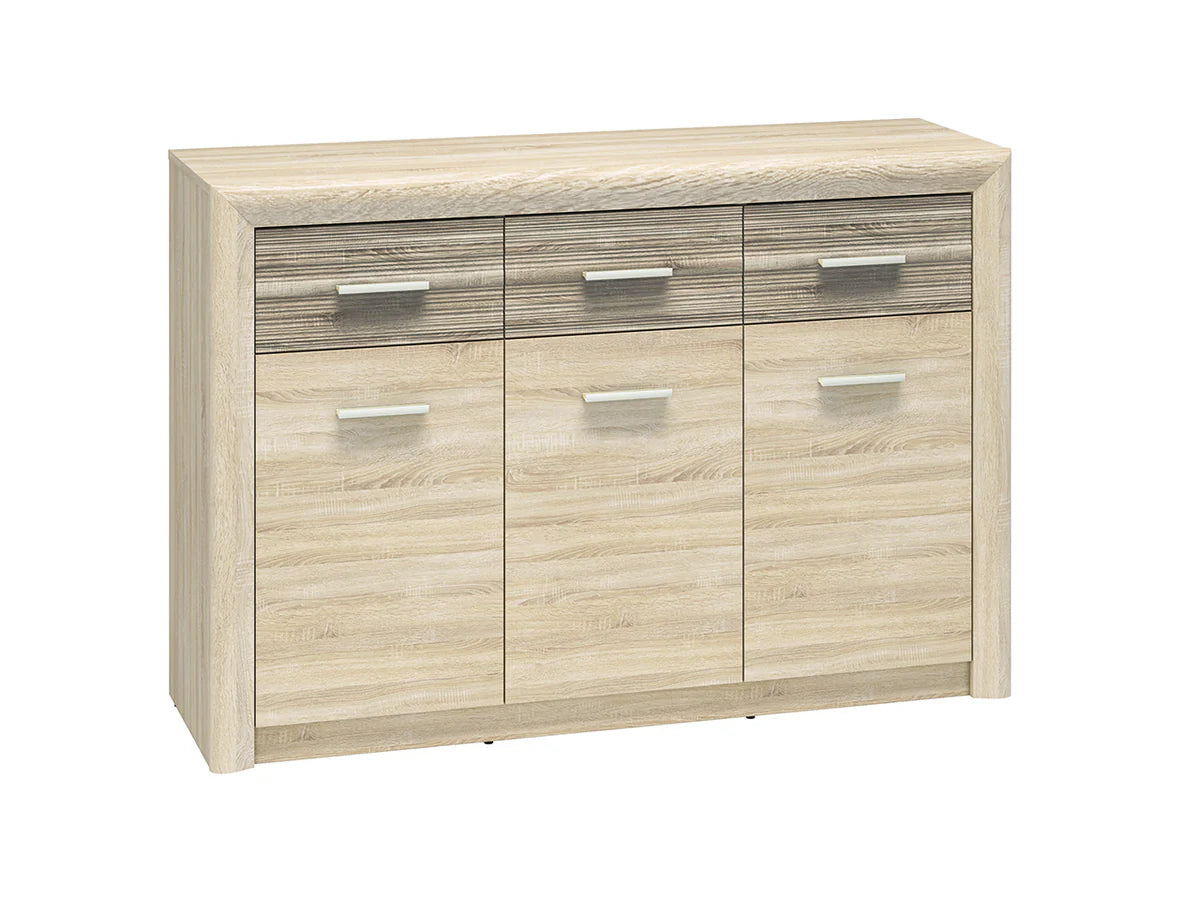 Ensemble Salon - Collection CASTIN - 7 Pieces -Sonoma Light & MDF Sonoma Truffe