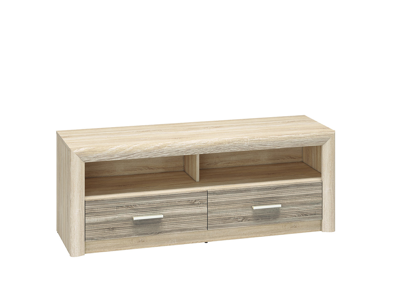 Meuble TV Moderne – Sonoma Light & MDF Sonoma Truffe – 52 cm – Élégance et Praticité