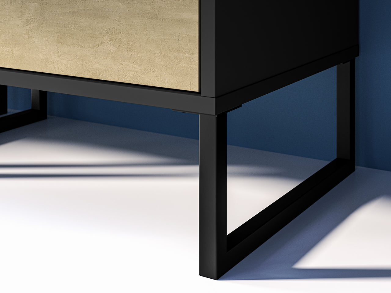 Étagère Haute en Chêne Artisan Or et Noir – Finition Acier Premium – 190 cm de Hauteur