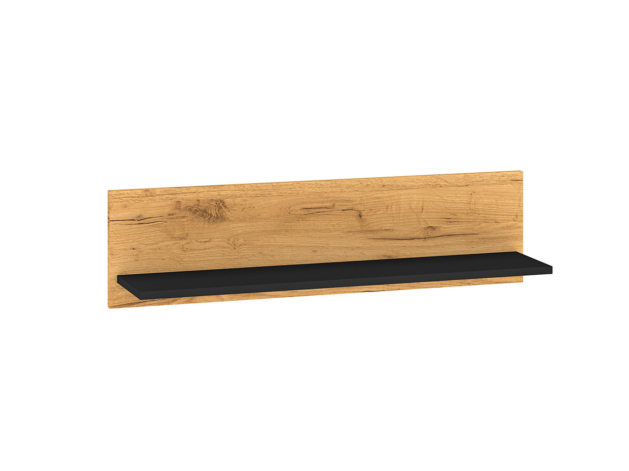 Étagère Murale en Chêne Craft Or et Noir – Résistante aux Rayures et Humidité – 92 cm