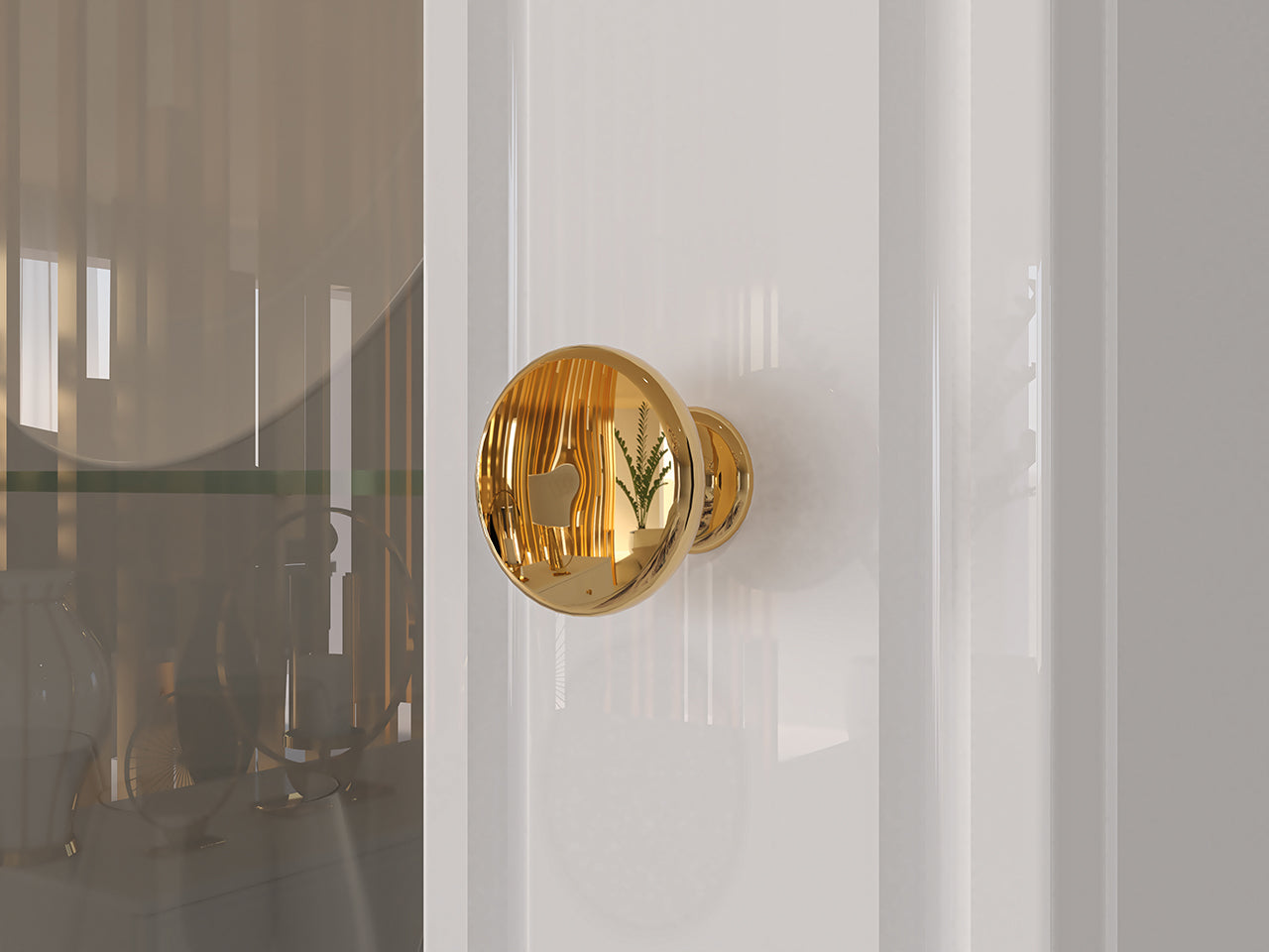 Vitrine Blanc Brillant avec Verre Trempé et Tiroir à Extension Complète – Interrupteur Tactile et Fonctionnalité Droite-Gauche