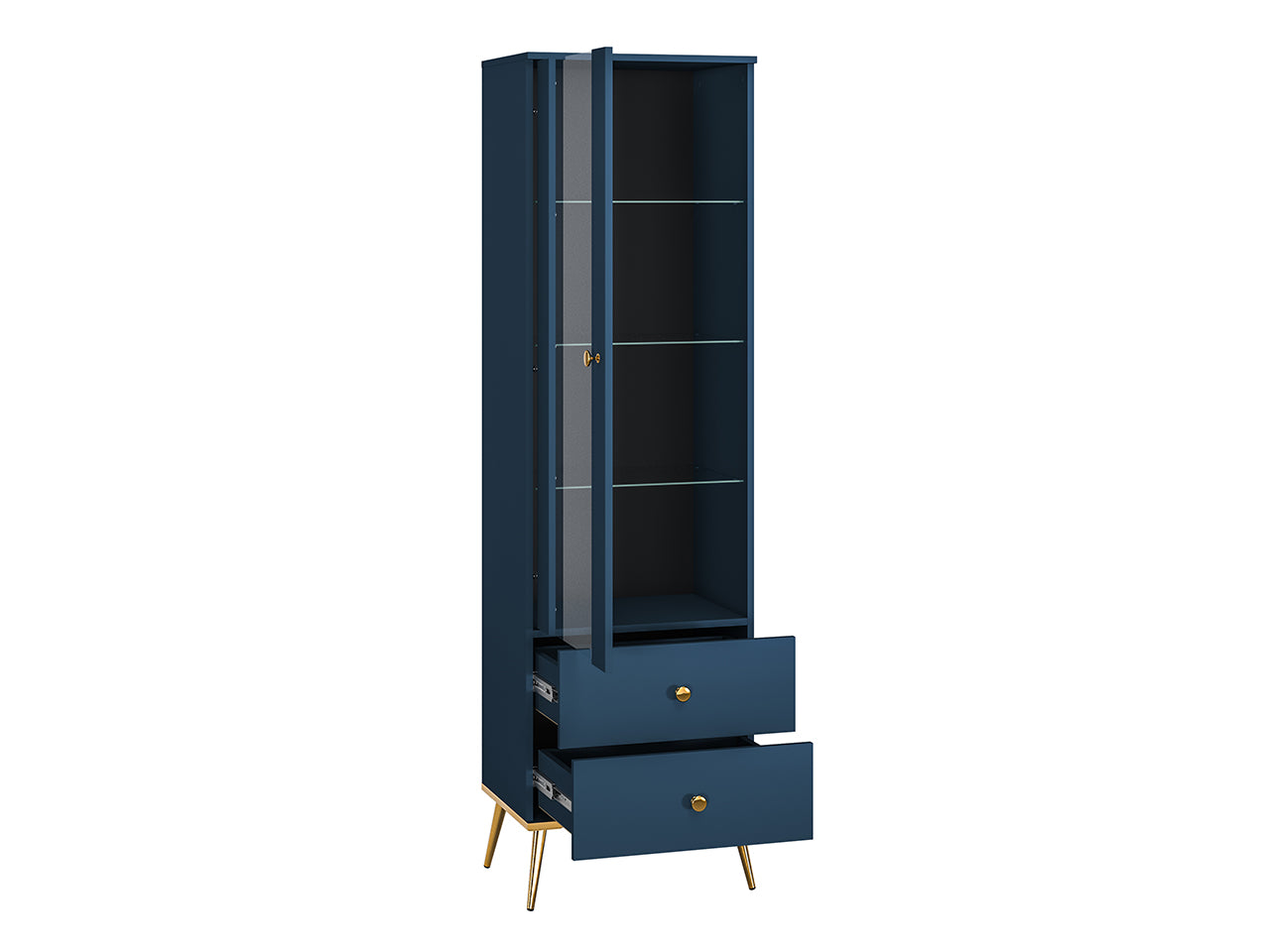 Vitrine Design avec Bordure ABS et Verre Trempé - Rétroéclairage en Option
