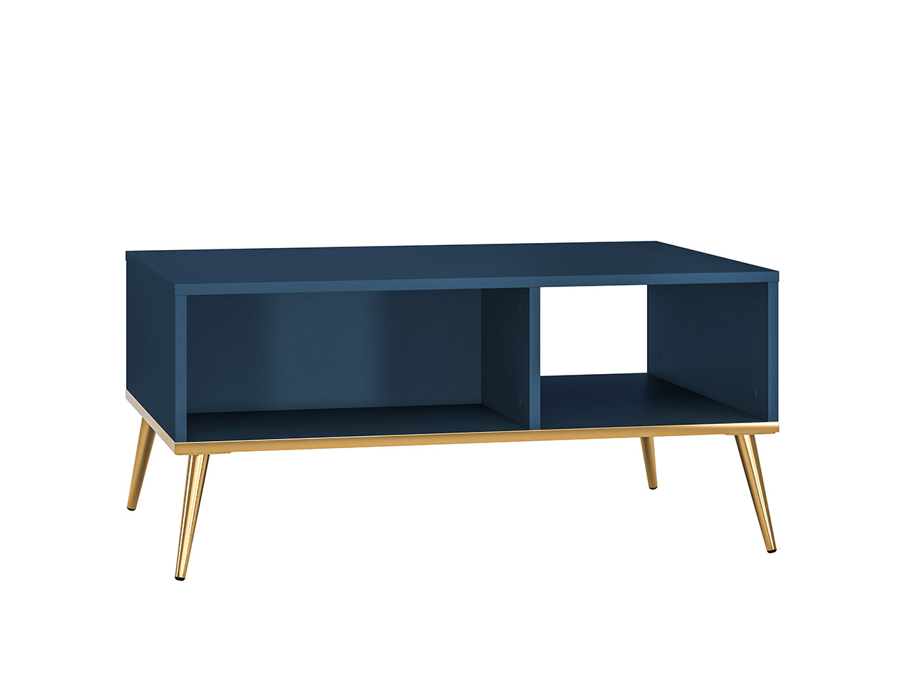 Table Basse Labrador avec Bordure ABS et Pieds Métalliques - Élégance Moderne et Résistance
