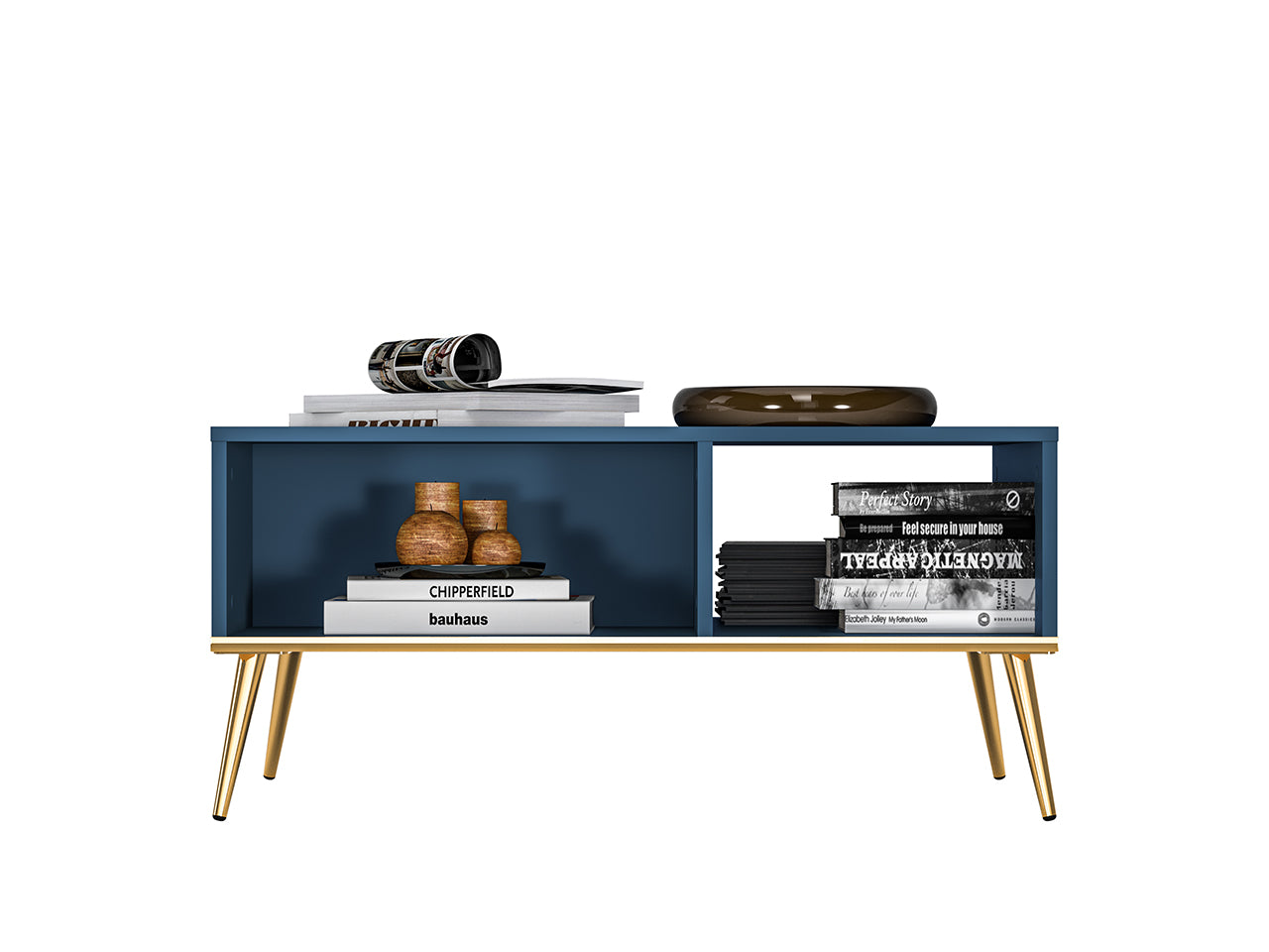 Table Basse Labrador avec Bordure ABS et Pieds Métalliques - Élégance Moderne et Résistance