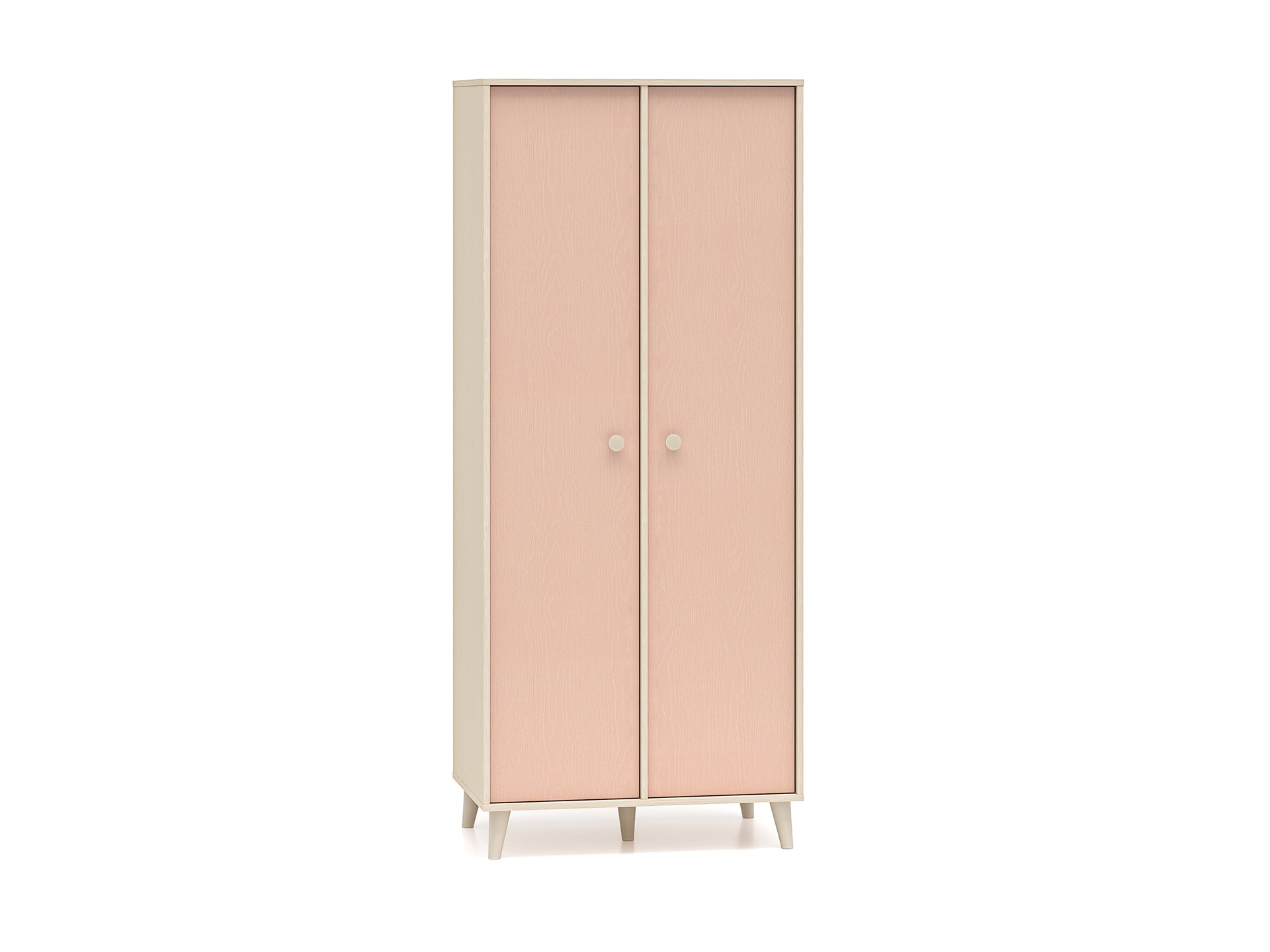 Armoire Contemporaine 190 cm – Finition Haut de Gamme en Rose Millénaire et Sable du Désert – Pratique et Élégante