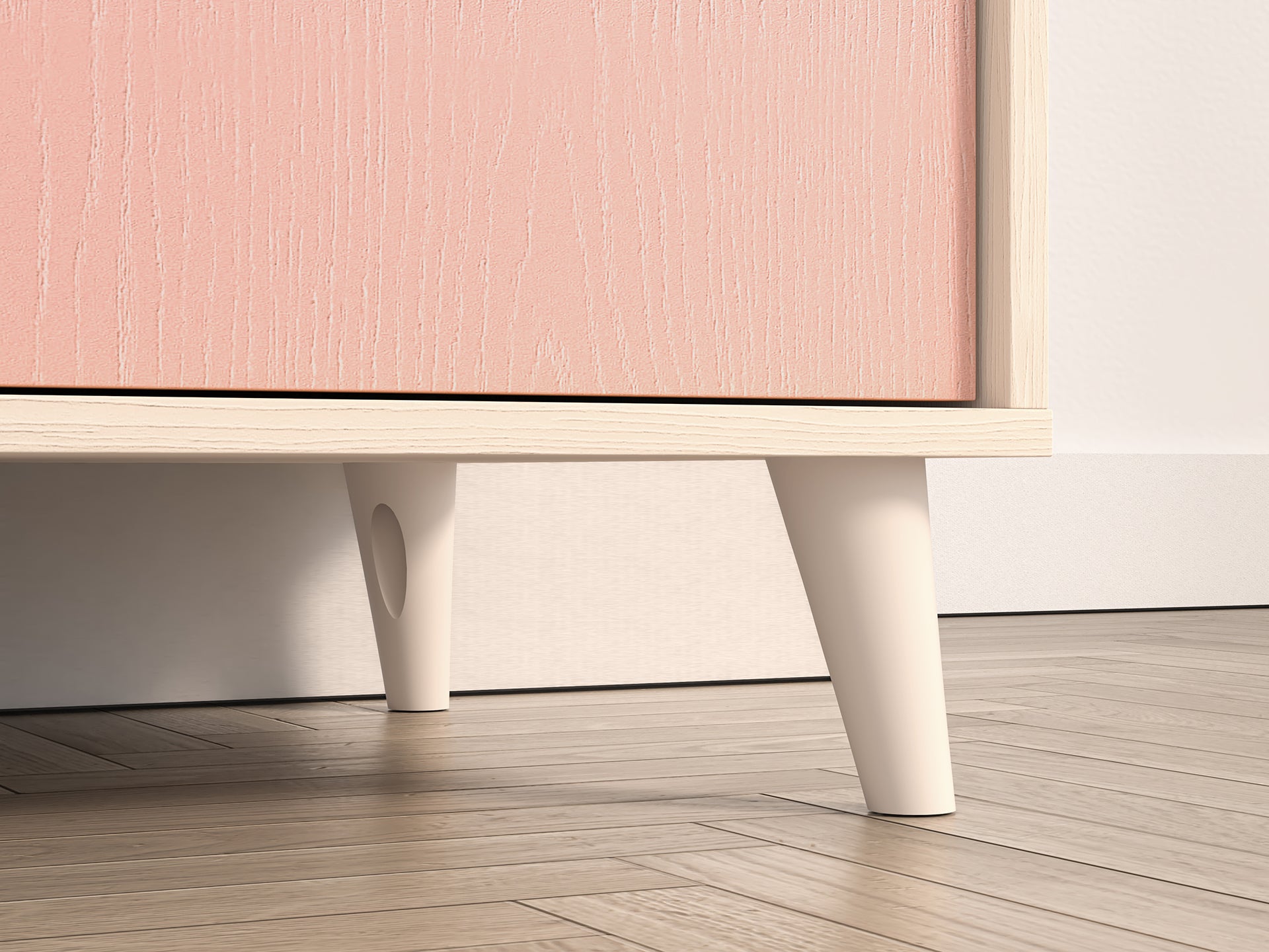 Armoire Contemporaine 190 cm – Finition Haut de Gamme en Rose Millénaire et Sable du Désert – Pratique et Élégante