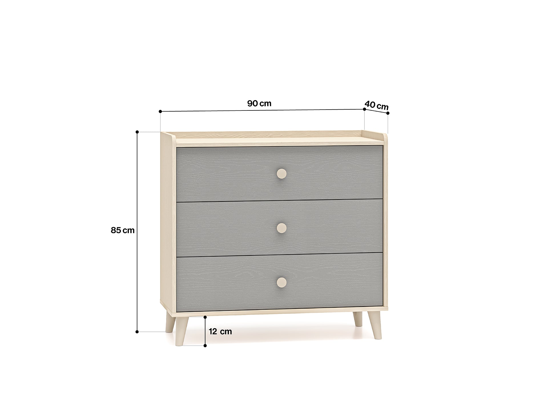 Buffet moderne en panneaux laminés avec finition résistante et élégante