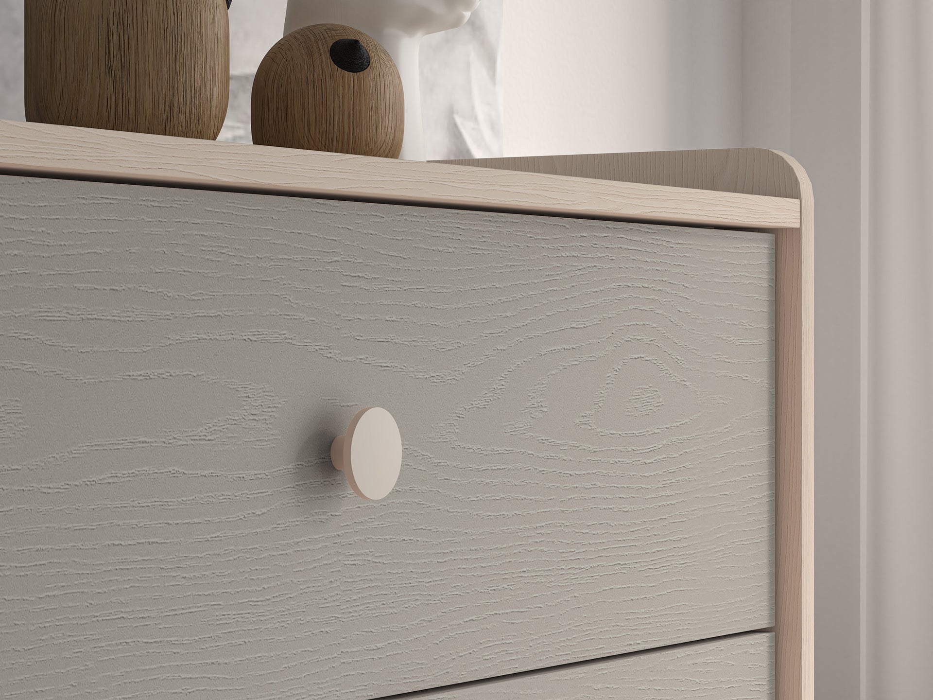 Buffet moderne en panneaux laminés avec finition résistante et élégante