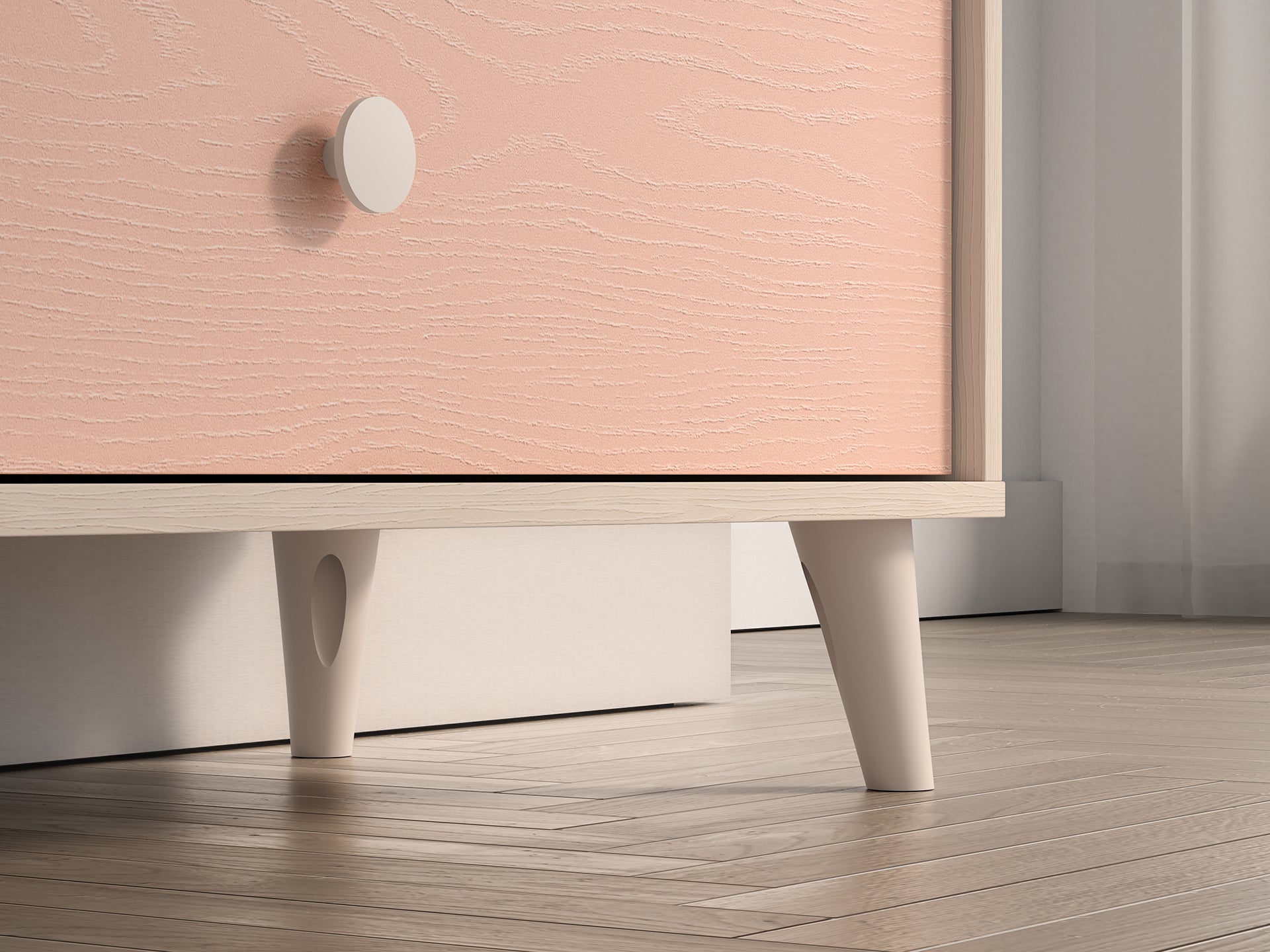 Buffet moderne en panneaux laminés avec finition résistante et élégante