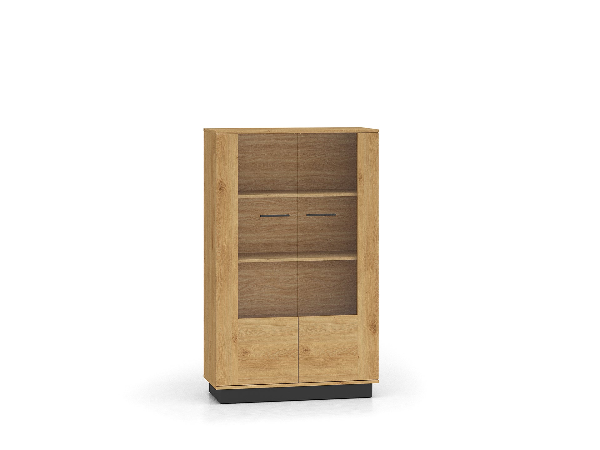 Ensemble Salon – Collection MORENO - 4 Pieces - Meubles Modernes en Chêne avec Base Noire