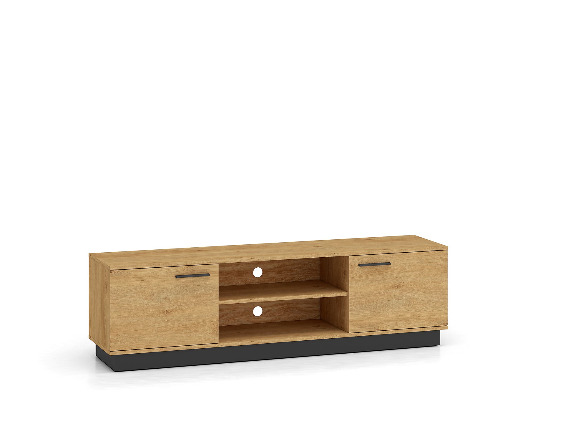 Ensemble Salon – Collection MORENO - 4 Pieces - Meubles Modernes en Chêne avec Base Noire
