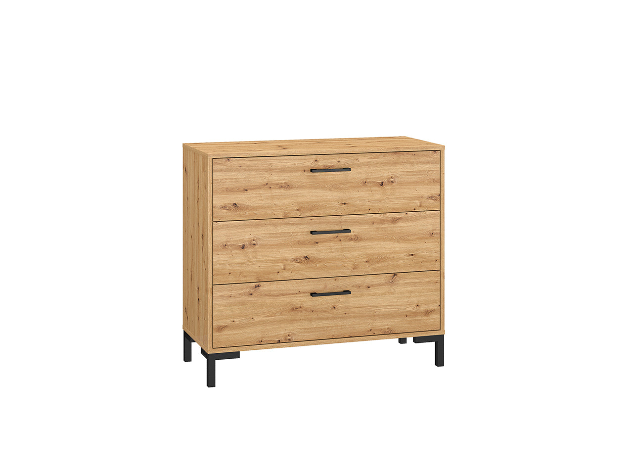 Buffet en Chêne Artisanal avec Bordure ABS – Élégance et Praticité pour Votre Espace