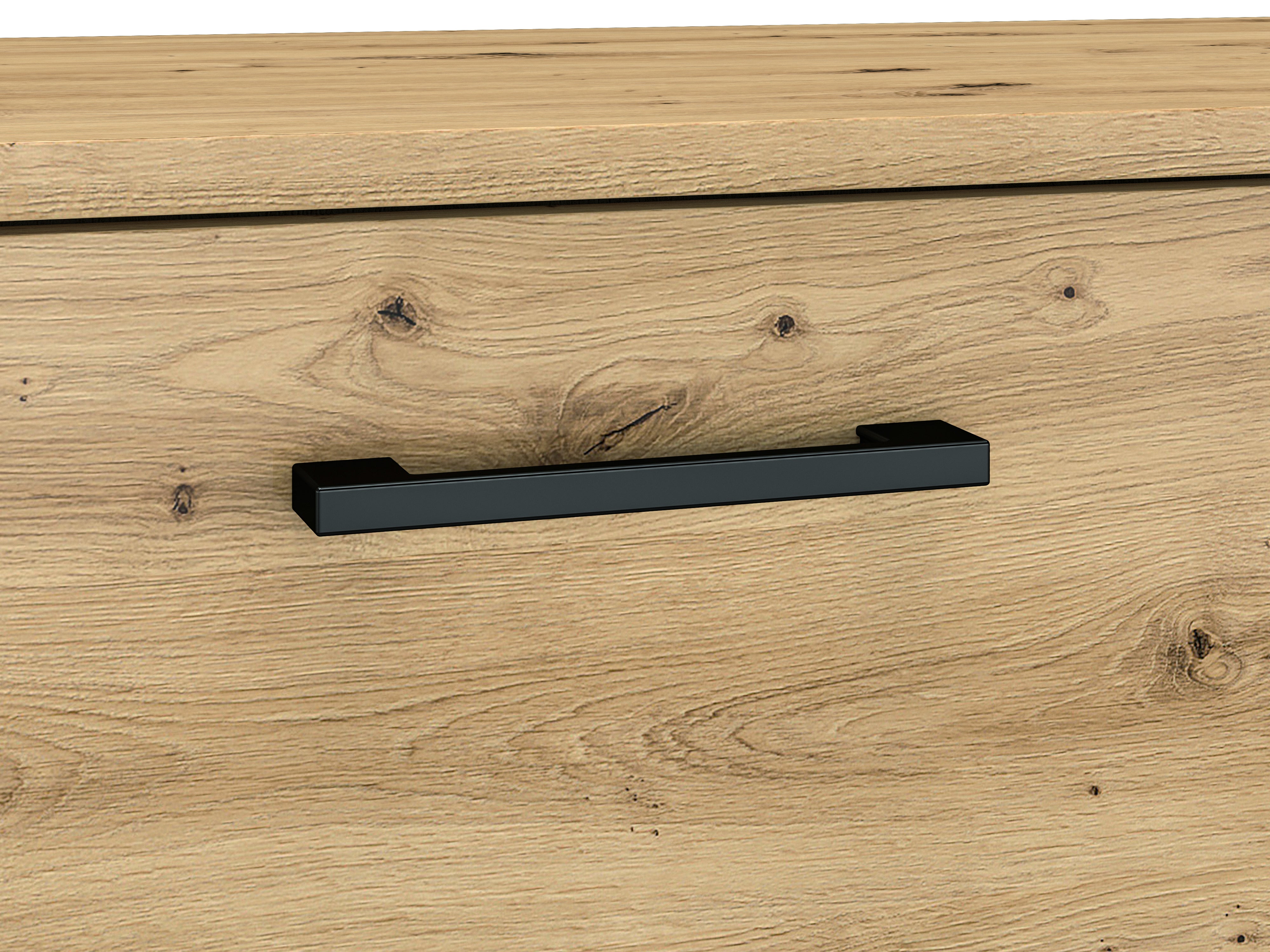 Buffet en Chêne Artisanal avec Bordure ABS – Élégance et Praticité pour Votre Espace