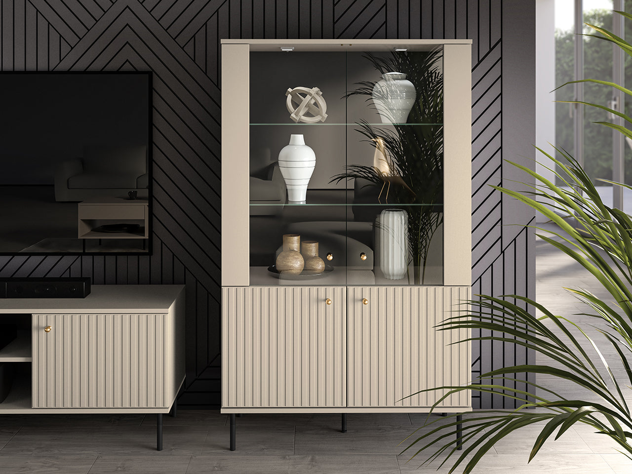 Ensemble Salon Complet – Collection SOFINA - 6 Pièces - Élégance Cachemire et Design Contemporain