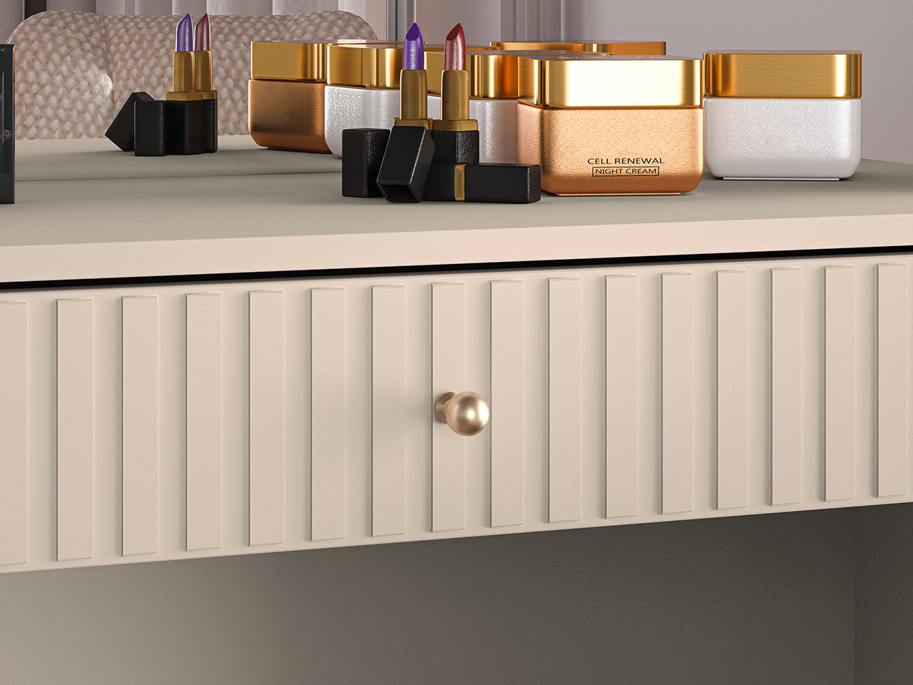 Ensemble chambre à coucher – Collection Sofina - 3 Pièces - - Élégance Cachemire et Design Contemporain