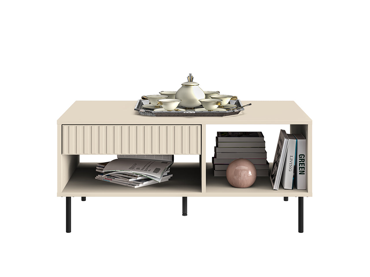 Ensemble Salon - Collection - Sofina – 4 Pièces - Élégance Cachemire et Design Contemporain