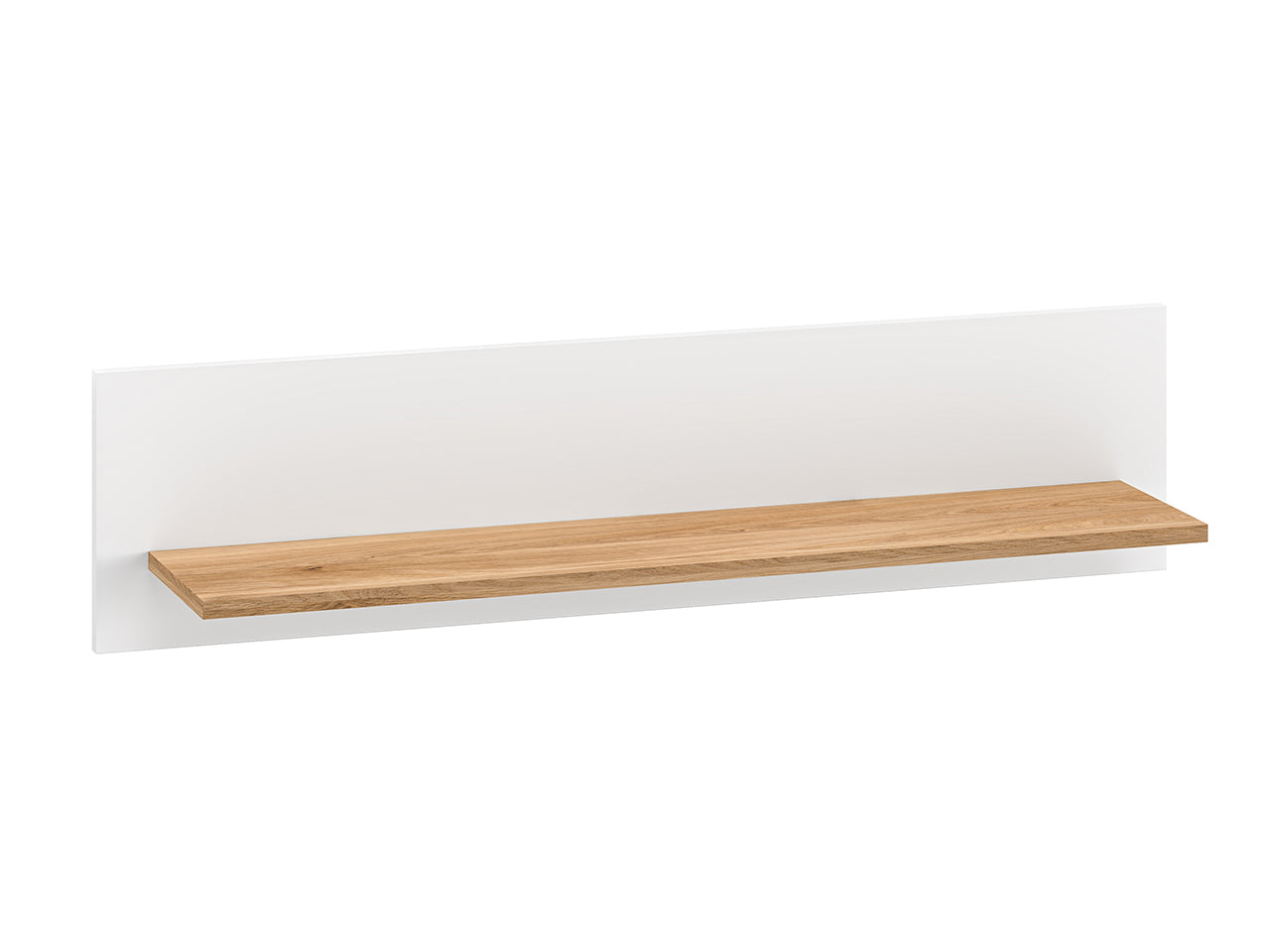 Étagère Suspendue – Finition Blanc & Chêne Castello
