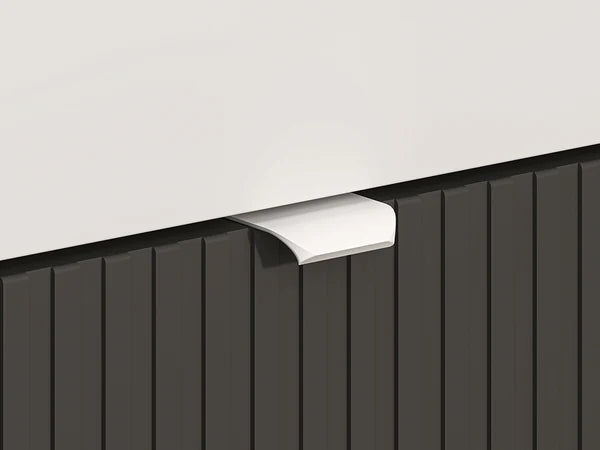 Ensemble Salon TORIO –6 Pieces - Blanc, Graphite Mat & Chêne Castello