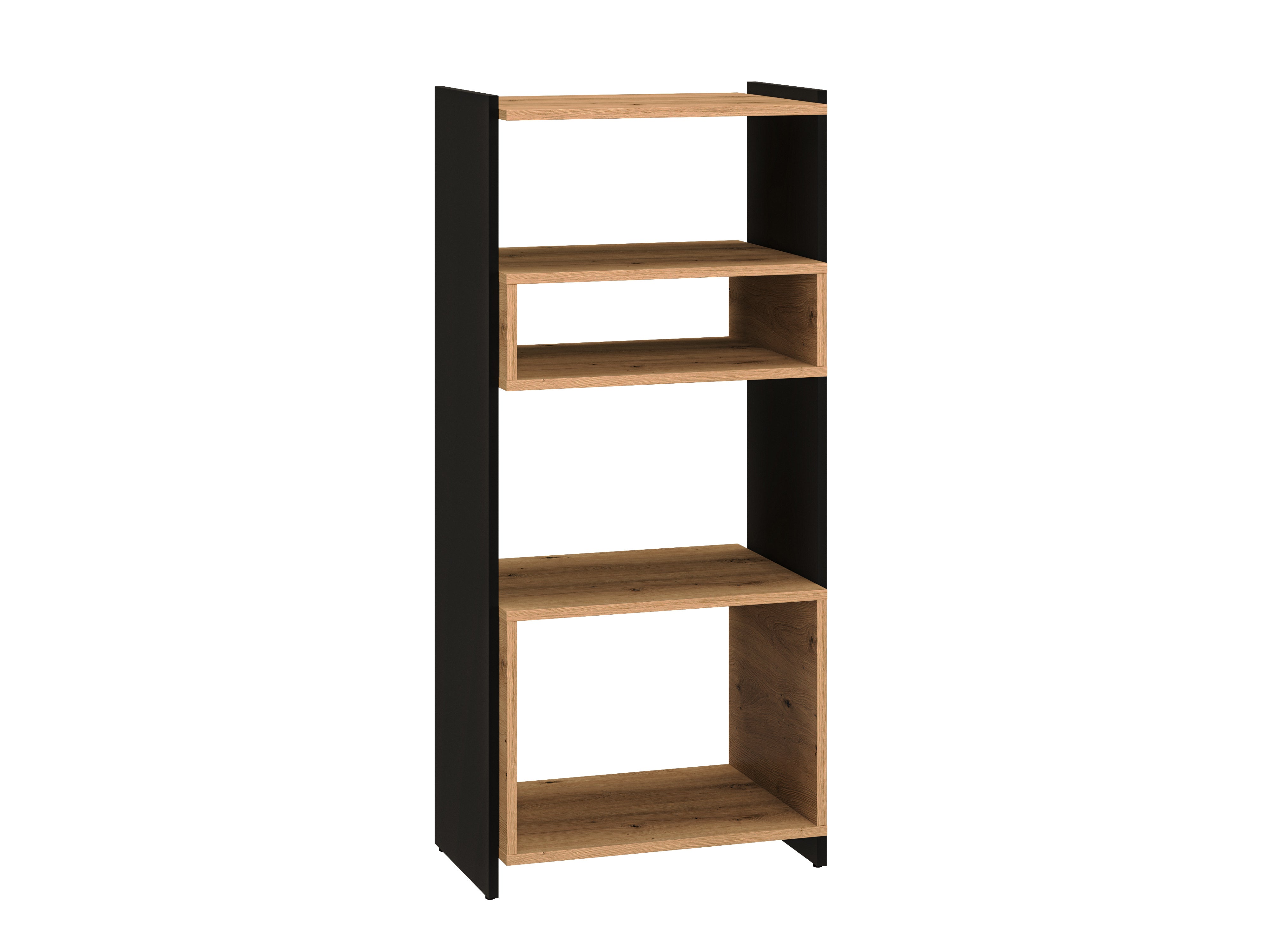 Étagère Design Chêne Artisanal + Noir - Élégance et Durabilité