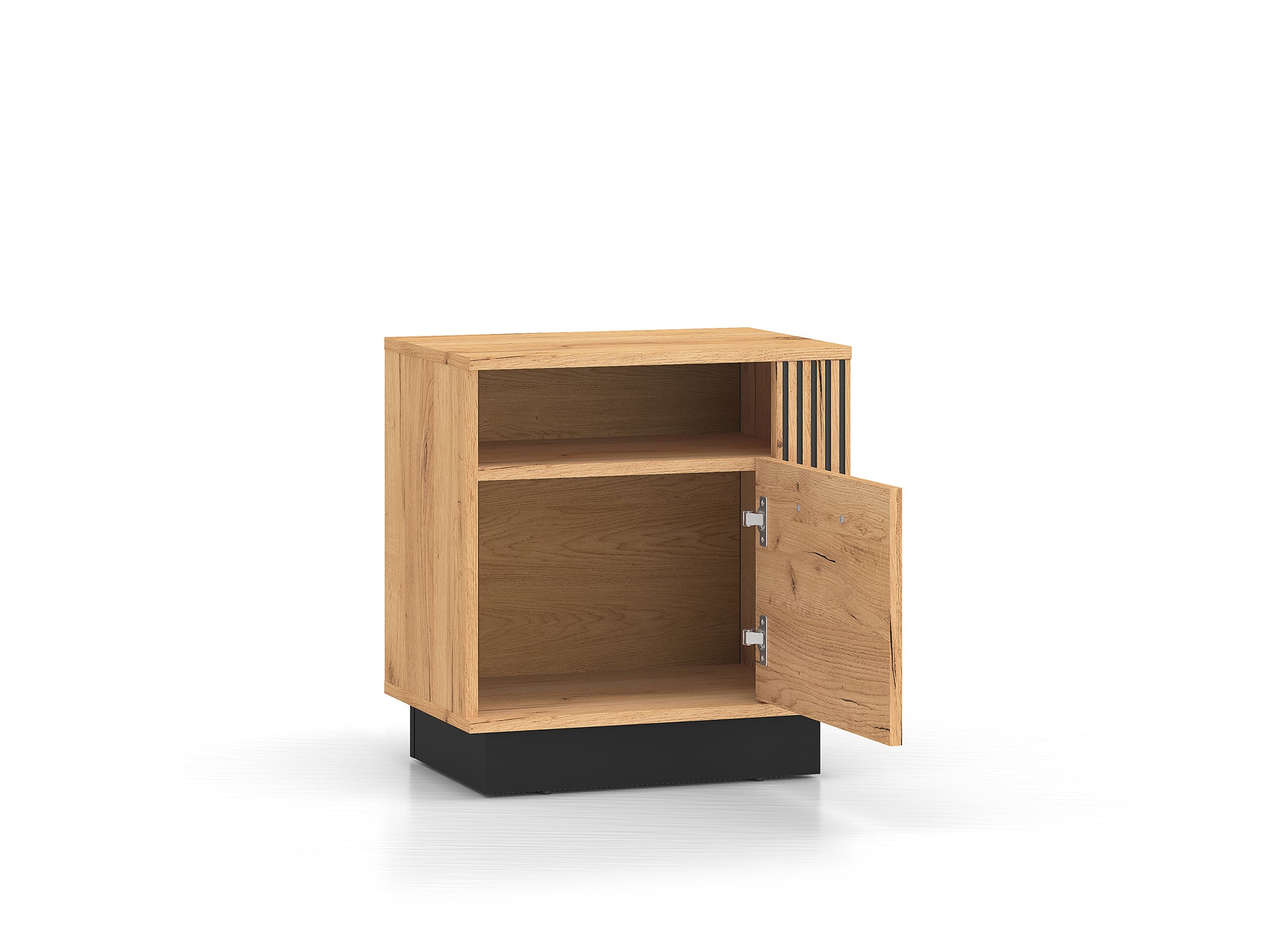 Ensemble Chambre à Coucher – Collection URSEN – 5 Pieces - Élégance Contemporaine en Chêne Craft Or & Noir