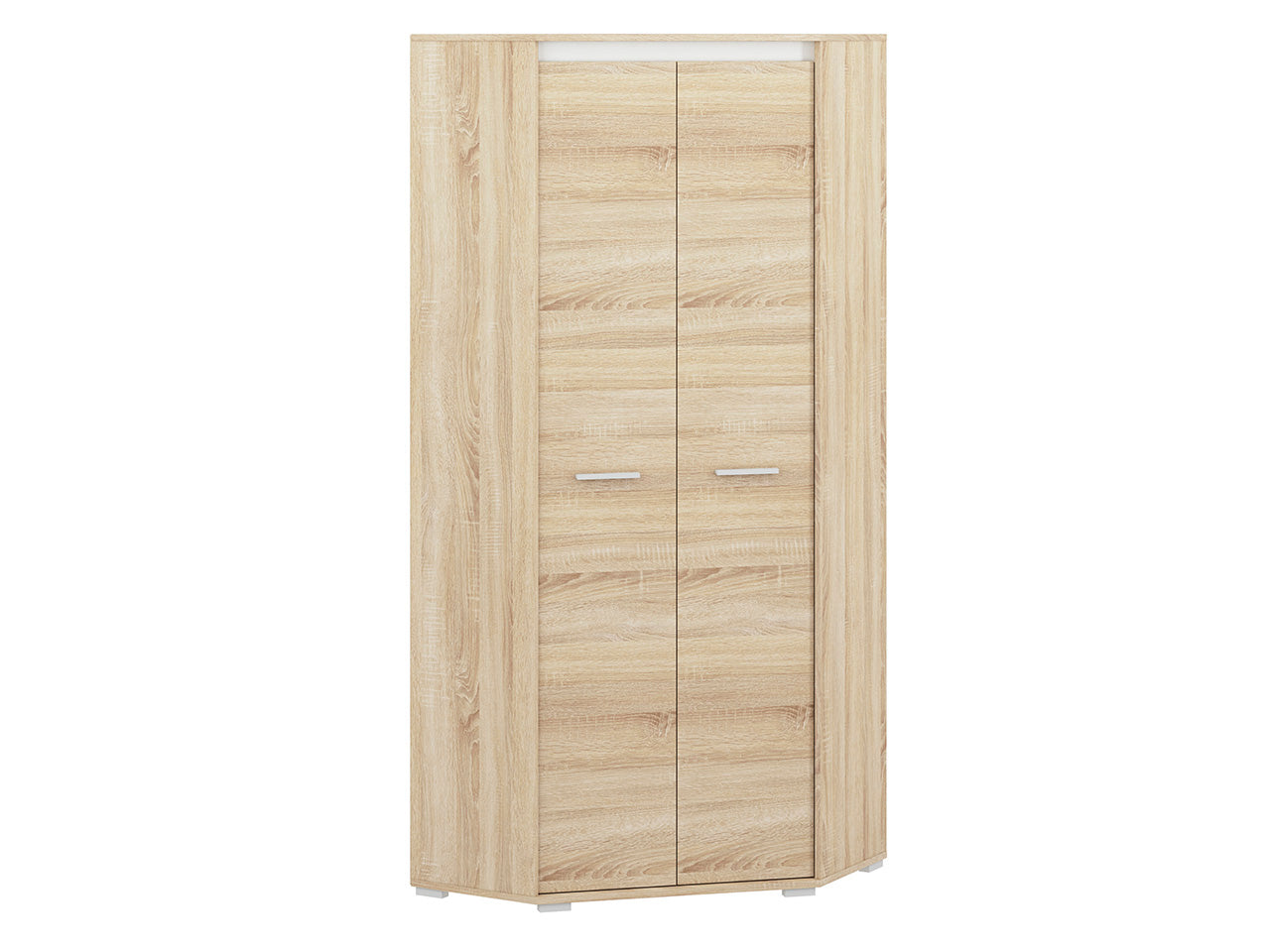 Armoire d’Angle Sonoma Clair – 2 Portes, Grand Rangement, Design Moderne & Résistant