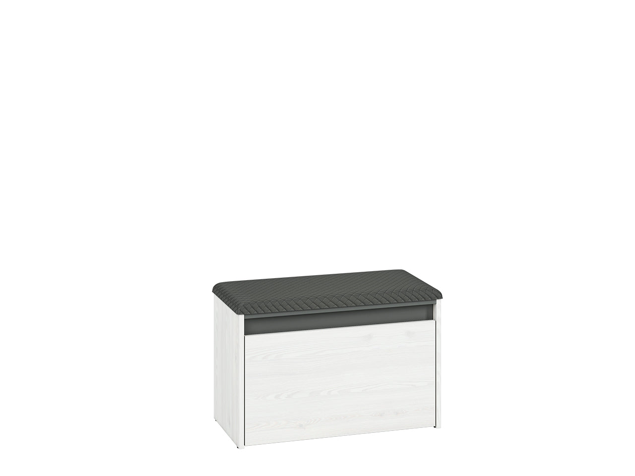 Meuble à Chaussures avec Banc – Pin des Neiges et Anthracite, Pratique et Élégant