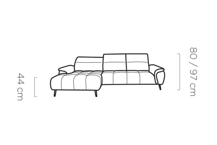Canapé d’angle – Convertible avec rangement, têtières réglables & design moderne (S, L, XL)