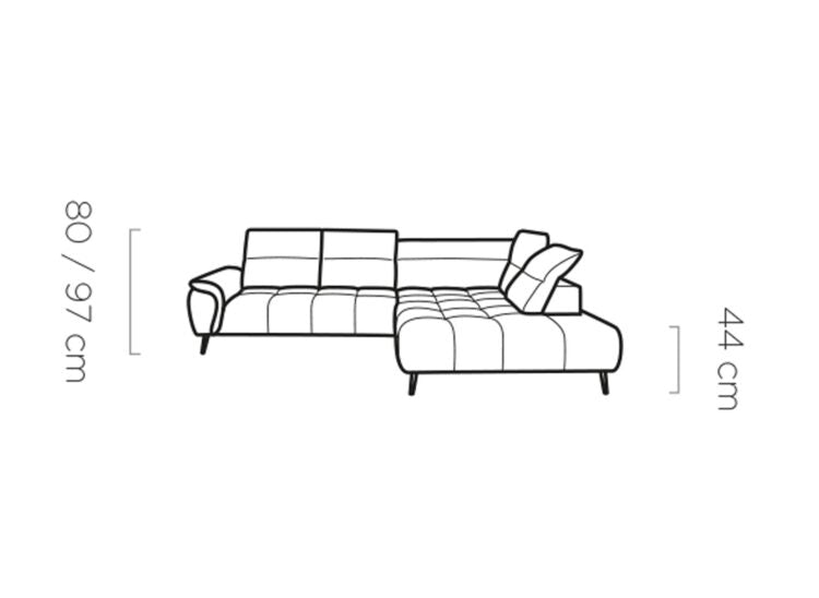 Canapé d’angle – Convertible avec rangement, têtières réglables & design moderne (S, L, XL)