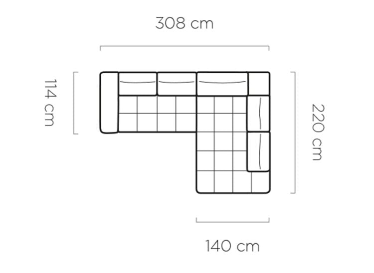 Canapé d’angle – Convertible avec rangement, têtières réglables & design moderne (S, L, XL)
