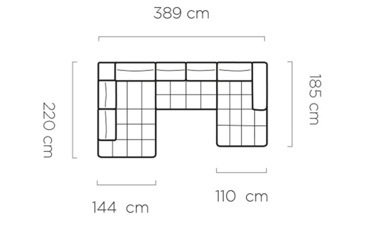 Canapé d’angle – Convertible avec rangement, têtières réglables & design moderne (S, L, XL)