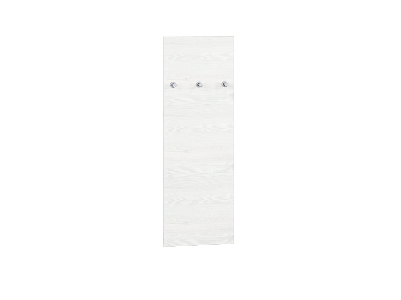 Cintre mural rembourré gris et pin enneigé – design bicolore élégant et résistant