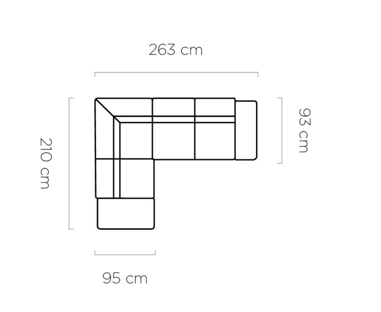Canapé d’angle – Design moderne, convertible avec rangement, disponible en format Mini ou L