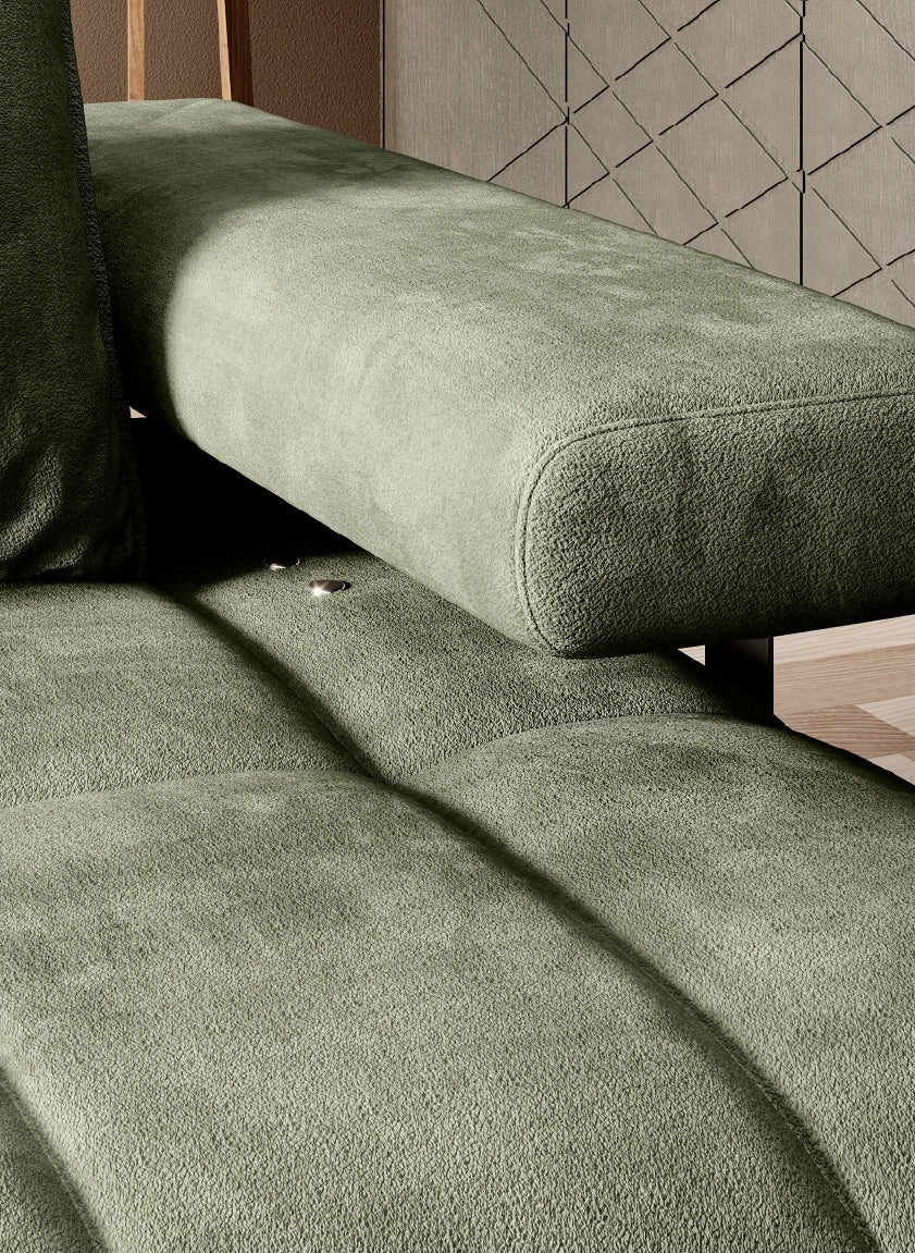 Canapé d’angle – Confort haut de gamme avec assise extensible, disponible en tailles S, L et XL