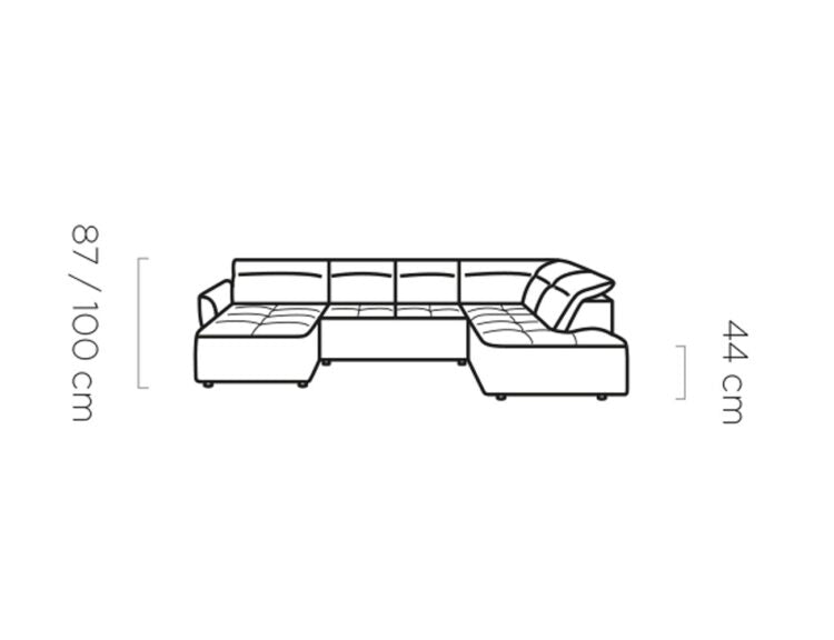 Canapé d'Angle Convertible - Design Moderne, Confort Optimal, Disponible en 3 Tailles | Canapé Réversible avec Coffre de Rangement