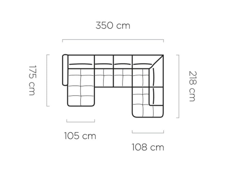 Canapé d'Angle Convertible - Design Moderne, Confort Optimal, Disponible en 3 Tailles | Canapé Réversible avec Coffre de Rangement