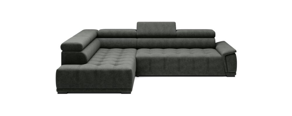 Canapé d’angle – Confort réglable électrique, design moderne et têtières ajustables