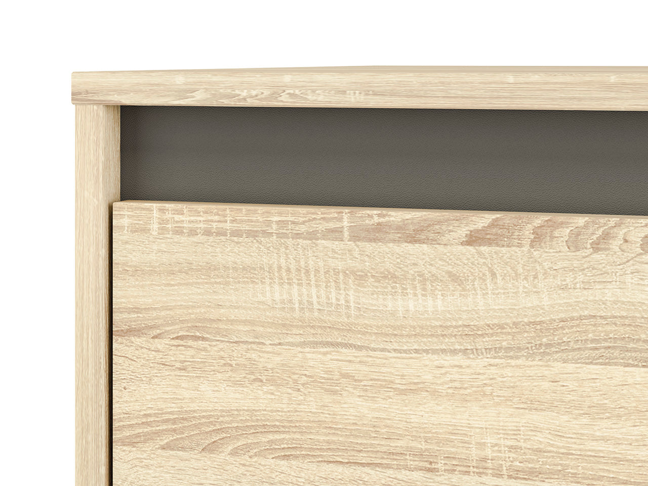 Vitrine Colonne avec Verre Trempé – Éclairage Optionnel – Design Sonoma Clair, Blanc et Anthracite