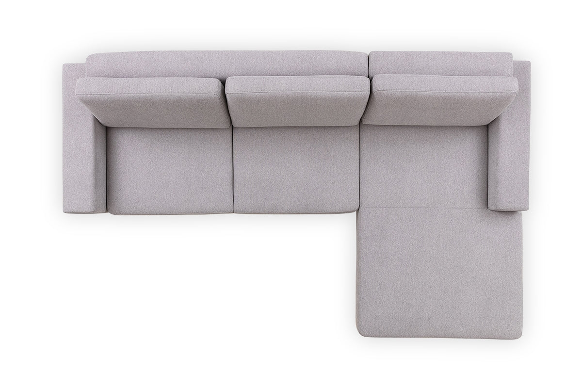 Canapé d'angle avec fonction couchage - Gemma 85 - côté droit